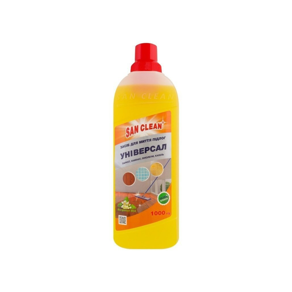 Засіб для миття підлоги San Clean універсал Бергамот 1 кг (4820003543801)