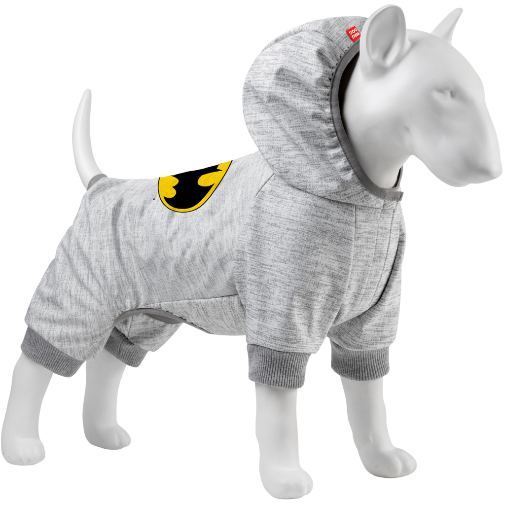 Комбінезон для тварин Collar WAUDOG Clothes "Бетмен лого" софтшелл M47 B 64-70 см, С 44-50 см (310-2001)