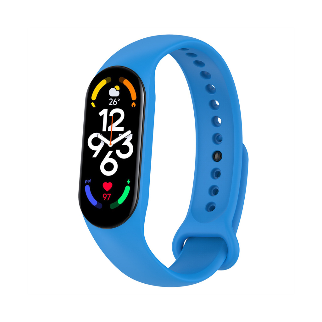 Ремінець до фітнес браслета BeCover Silicone для Xiaomi Mi Smart Band 7 Blue (707477)