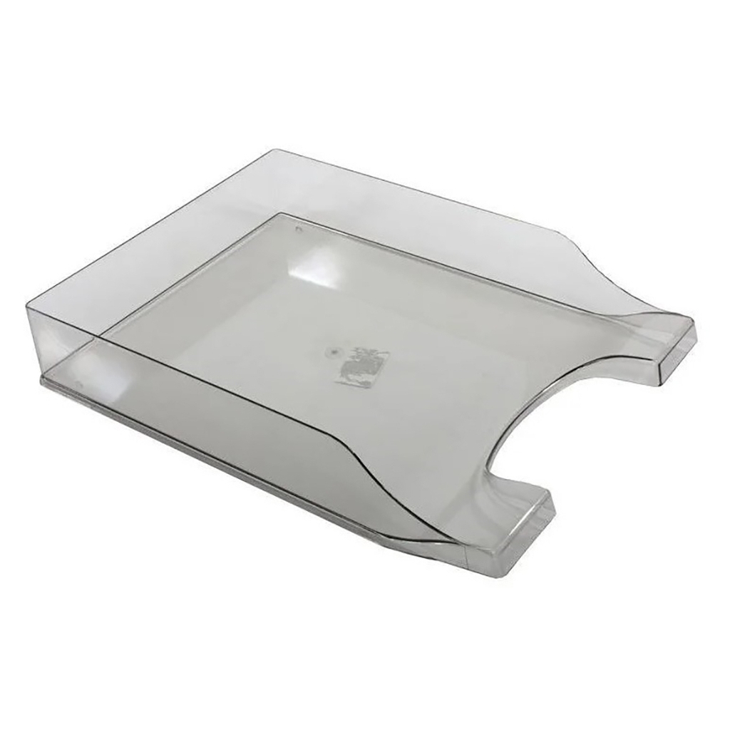 Лоток для паперів Economix горизонтальний Симетрія , пластик димчастий (E31802-17) Лоток для паперів Economix горизонтальний Симетрія , пластик димчастий (E31802-17)