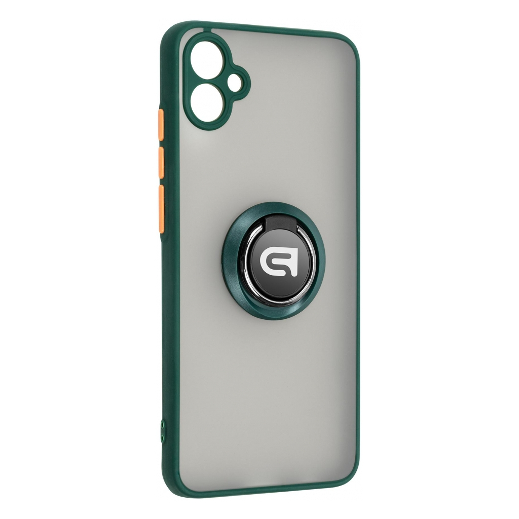 Чохол до мобільного телефона Armorstandart Frosted Matte Ring Samsung A04e (A042) Dark Green (ARM68347) Чохол до мобільного телефона Armorstandart Frosted Matte Ring Samsung A04e (A042) Dark Green (ARM68347)