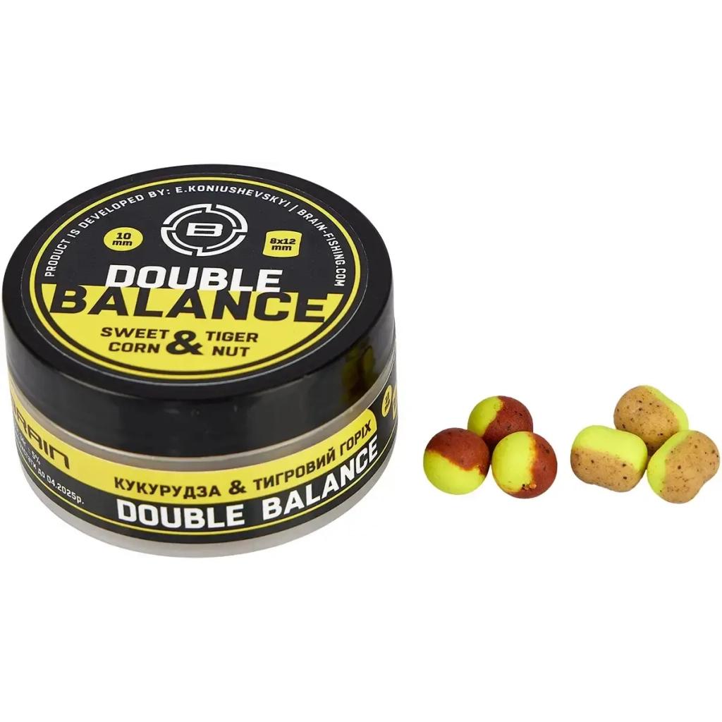 Бойл Brain fishing Double Balance Sweet Corn Tiger Nut (кукурудза + горіх) 12+10х14mm (1858.21.76)