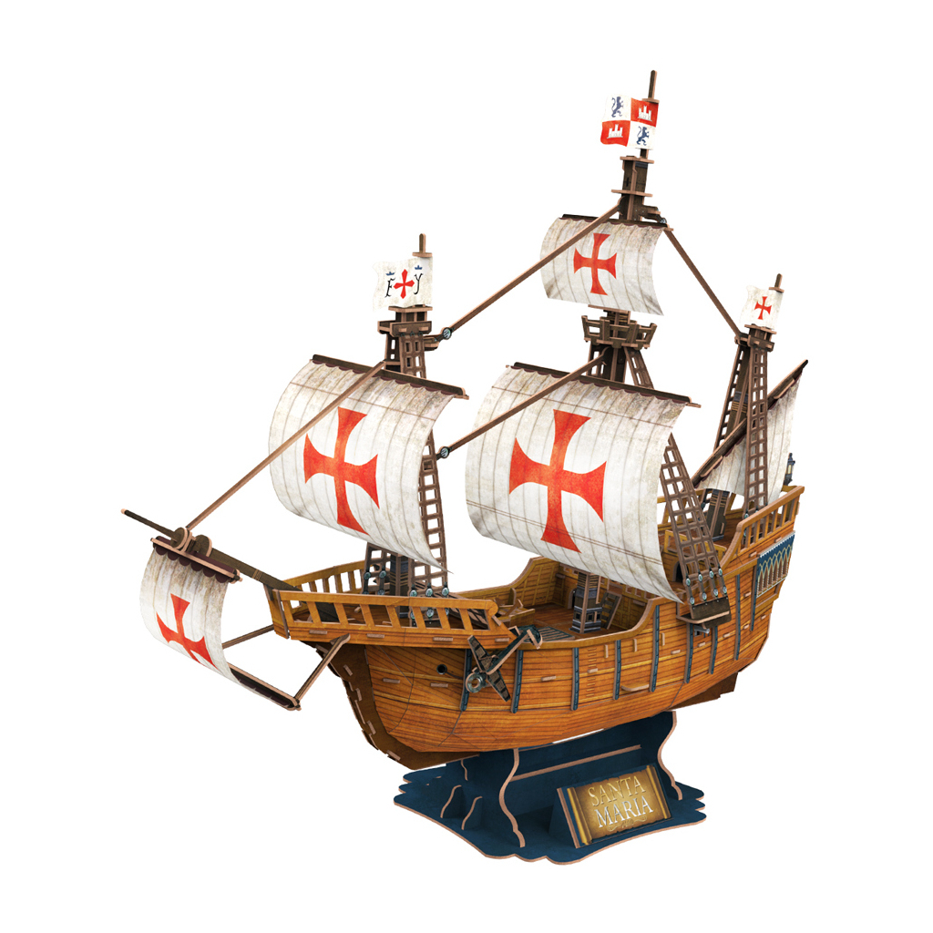 Пазл Cubic Fun 3D Корабель Санта-Марія (T4038h)