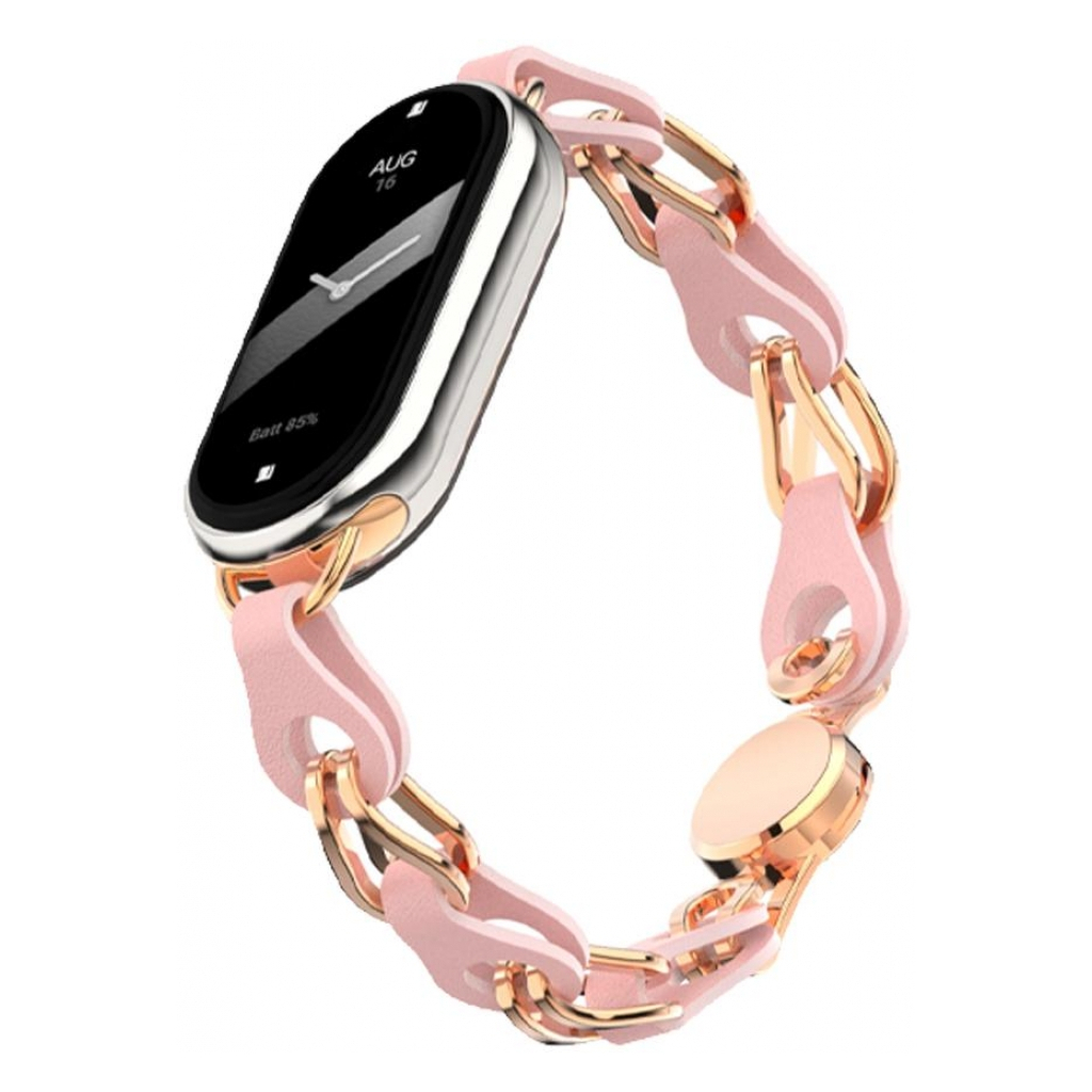 Ремінець до фітнес браслета Armorstandart Chain Wristband для Xiaomi Mi Band 8 Pink Sand (ARM69923)