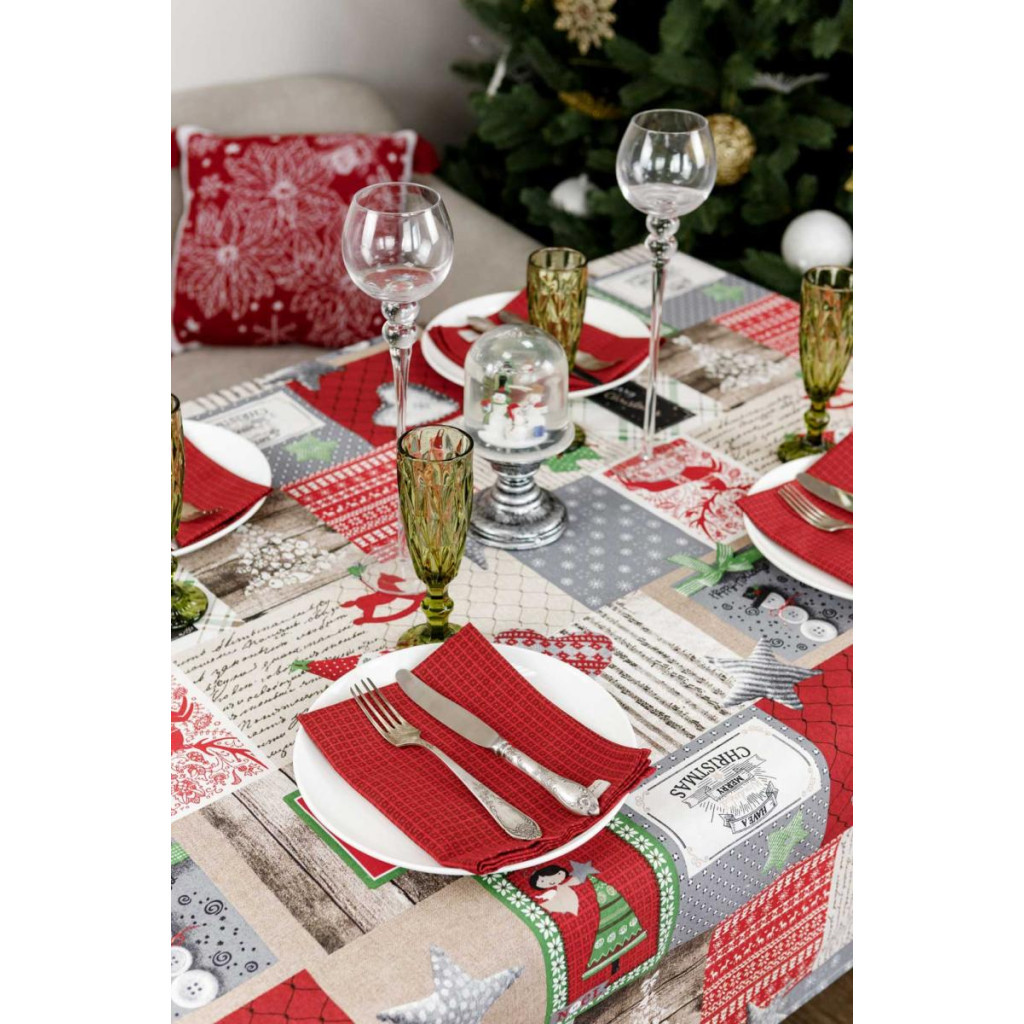 Скатертина Прованс Merry Christmas 120x132 см (4823093451414)