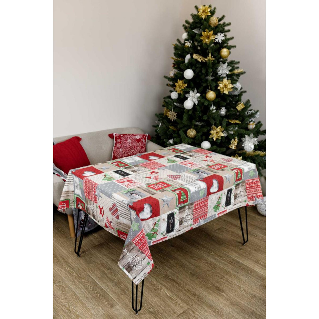 Скатертина Прованс Merry Christmas 120x132 см (4823093451414)