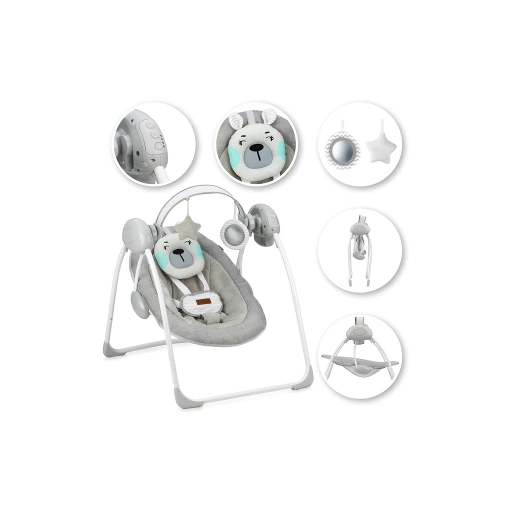 Крісло-гойдалка MoMi Liss (колір - turquoise) (BULE00015)