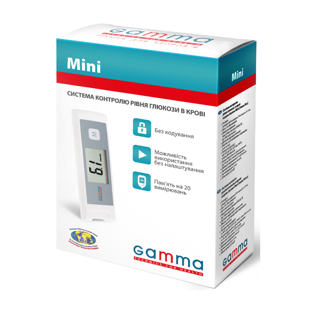 Глюкометр Gamma Mini (7640143651801)