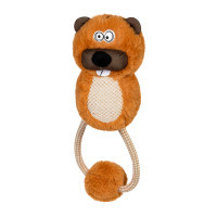 Dog toy GiGwi Eco Friendz Beaver with rope 30 cm (2247)
