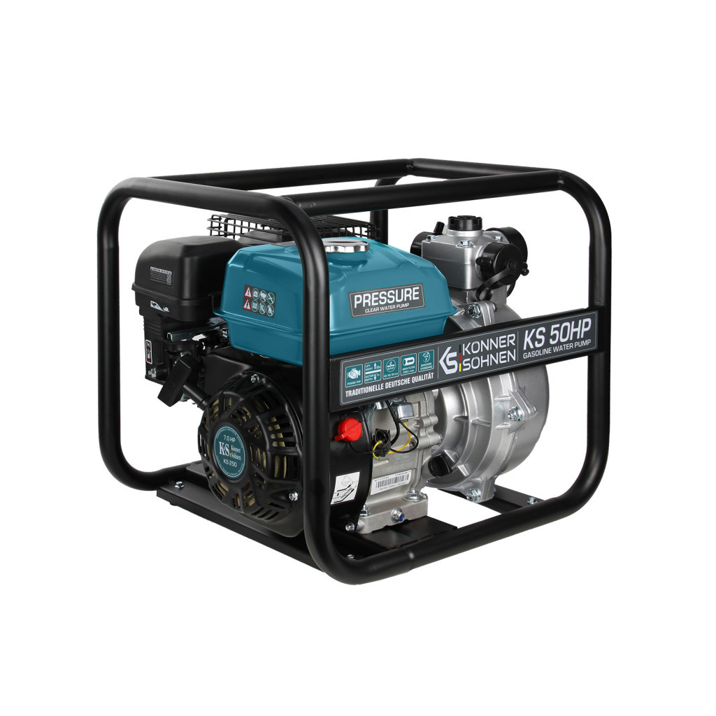 Мотопомпа Konner&Sohnen KS 50HP, високонапірна, 7.0к.с, 500л/хв, 29кг (KS50HP)
