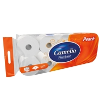 Туалетний папір Camelia Персик 3 шари 10 рулонів (8606111248038)
