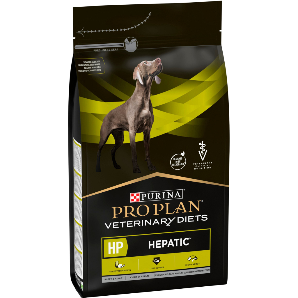 Сухий корм для собак Purina Pro Plan Veterinary Diets HP Hepatic Для підтримання функції печінки при хронічній печінковій недостатності 3 кг (7613034996312)