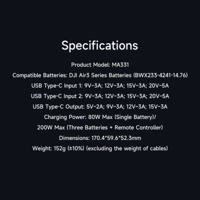 Зарядний пристрій для дрона iSDT MA331 Air 3 Series Charging Hub (iSDT-MA331)
