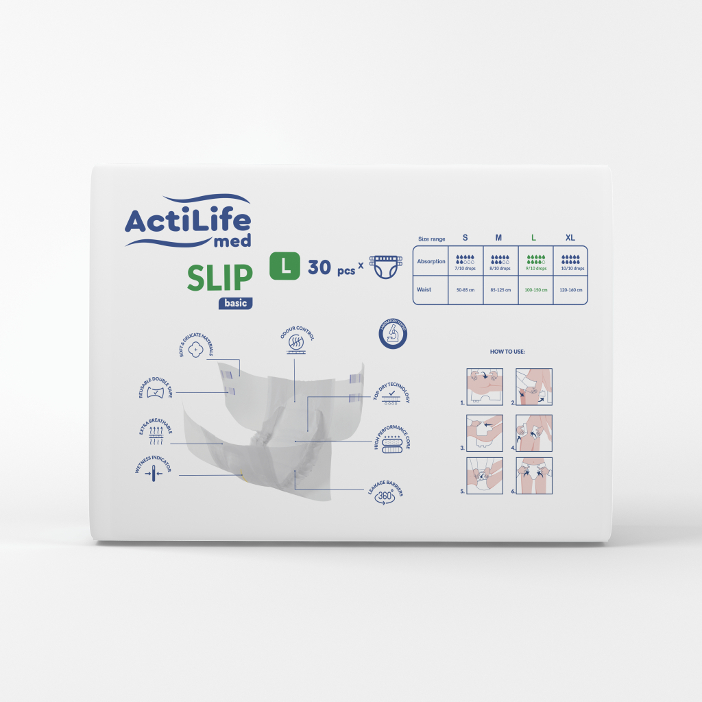 Підгузки для дорослих ActiLife Med Basic L, 30 шт (4820174981662)