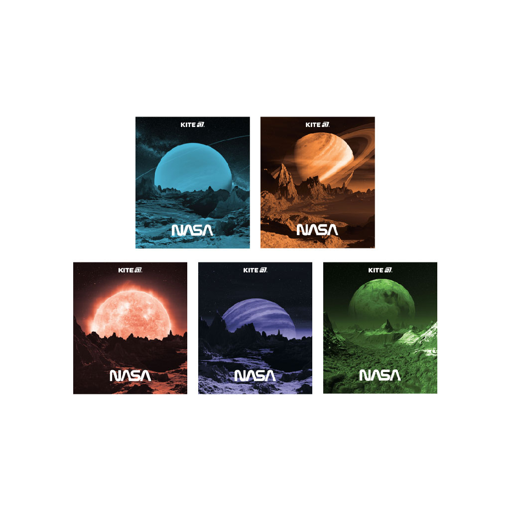 Зошит Kite NASA, 24 аркуші, клітинка (NS25-238)