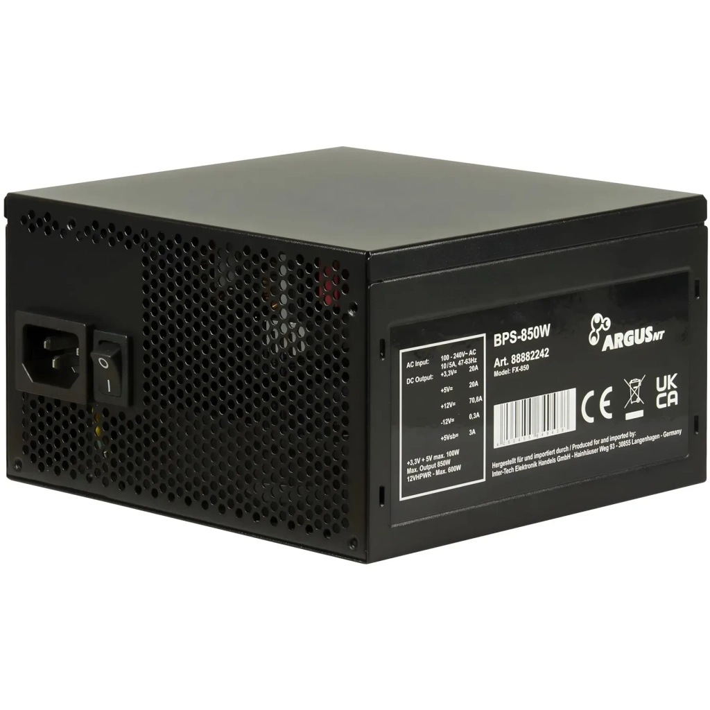 Блок живлення Inter-Tech 850W (BPS-850W)