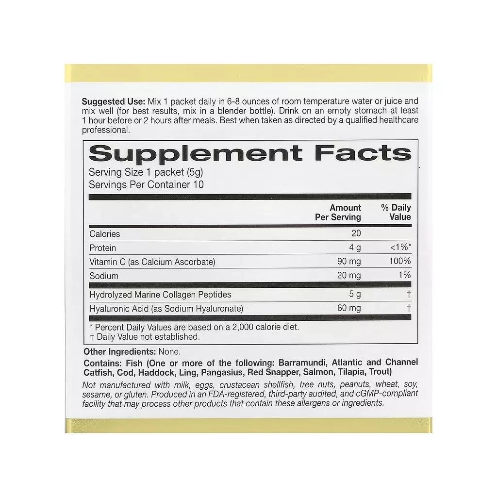 Вітамінно-мінеральний комплекс California Gold Nutrition Морський гідролізований Колаген + Гіалуронова кисло (CGN-01344) Вітамінно-мінеральний комплекс California Gold Nutrition Морський гідролізований Колаген + Гіалуронова кисло (CGN-01344)