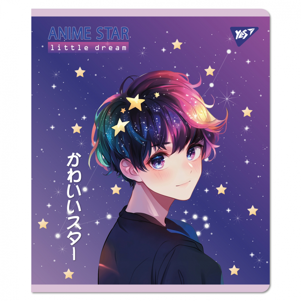 Зошит Yes Anime star 18 аркушів лінія (767525)