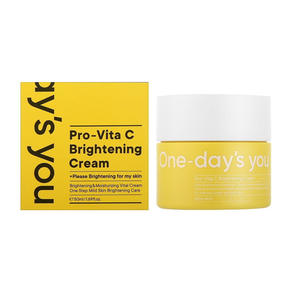 Крем для обличчя One-Days You Vita-C Brightening Cream Освітлювальний 50 мл (8809452673389)
