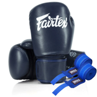 Fairtex BGV27 Blue 10oz Boxing Gloves (Bandages Included) (BGV27_10oz_Blue)