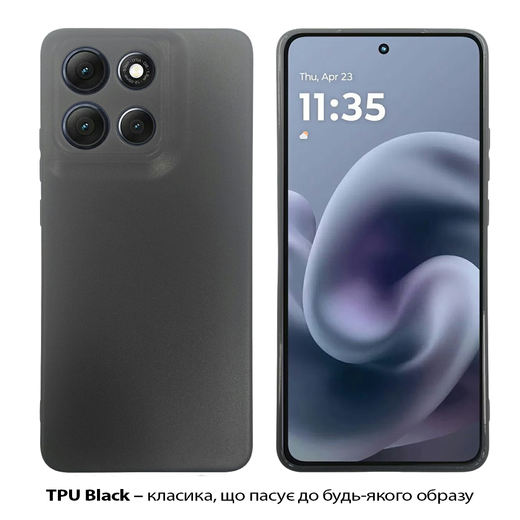 Чохол до мобільного телефона BeCover Silicone Motorola Moto G86 Black (713768) Чохол до мобільного телефона BeCover Silicone Motorola Moto G86 Black (713768)