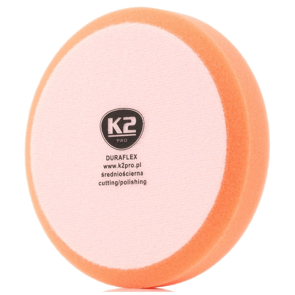 Губка для миття K2 з липучкою для полірування, помаранч (середня) (L612) Губка для миття K2 з липучкою для полірування, помаранч (середня) (L612)