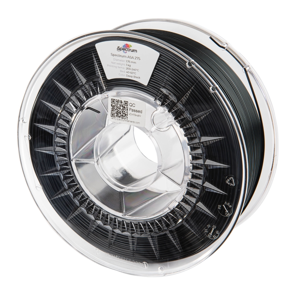 Пластик для 3D-принтера Spectrum ASA 275 1.75 mm 1kg Black, Deep (80302)