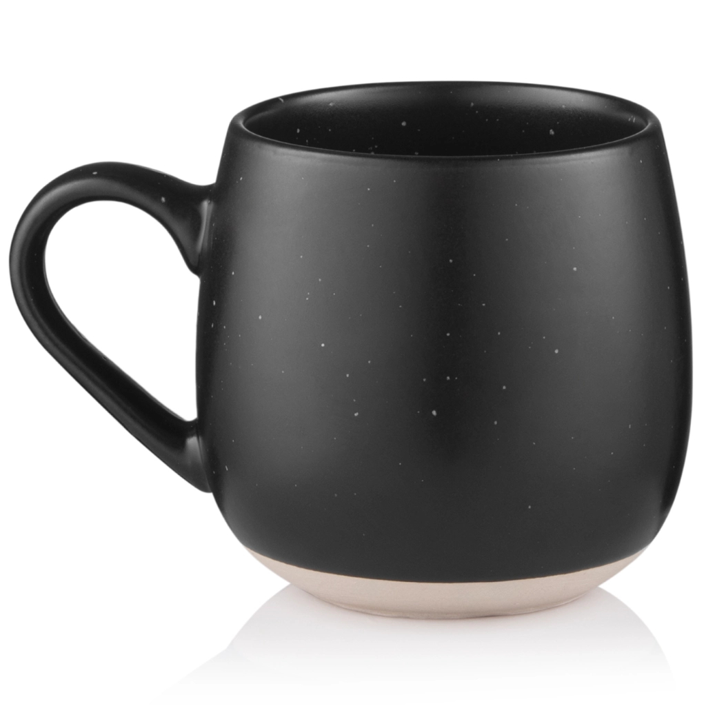 Чашка Ardesto Alcor, 450мл, кераміка, чорний (AR3475RBK)