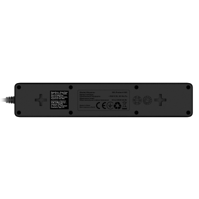 Мережевий фільтр живлення REAL-EL RS-Protect 505, 5m, black (EL122300046)