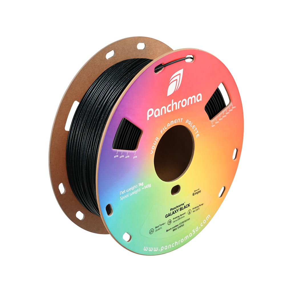 Пластик для 3D-принтера Polymaker PLA PANCHROMA GALAXY 1,75mm 1kg BLACK (CA02024)