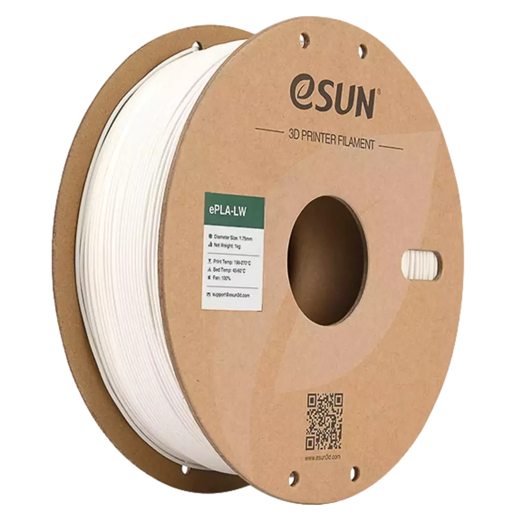 Пластик для 3D-принтера eSUN PLA LW 1,75mm 1kg WHITE (PLA-LW175W1P1)