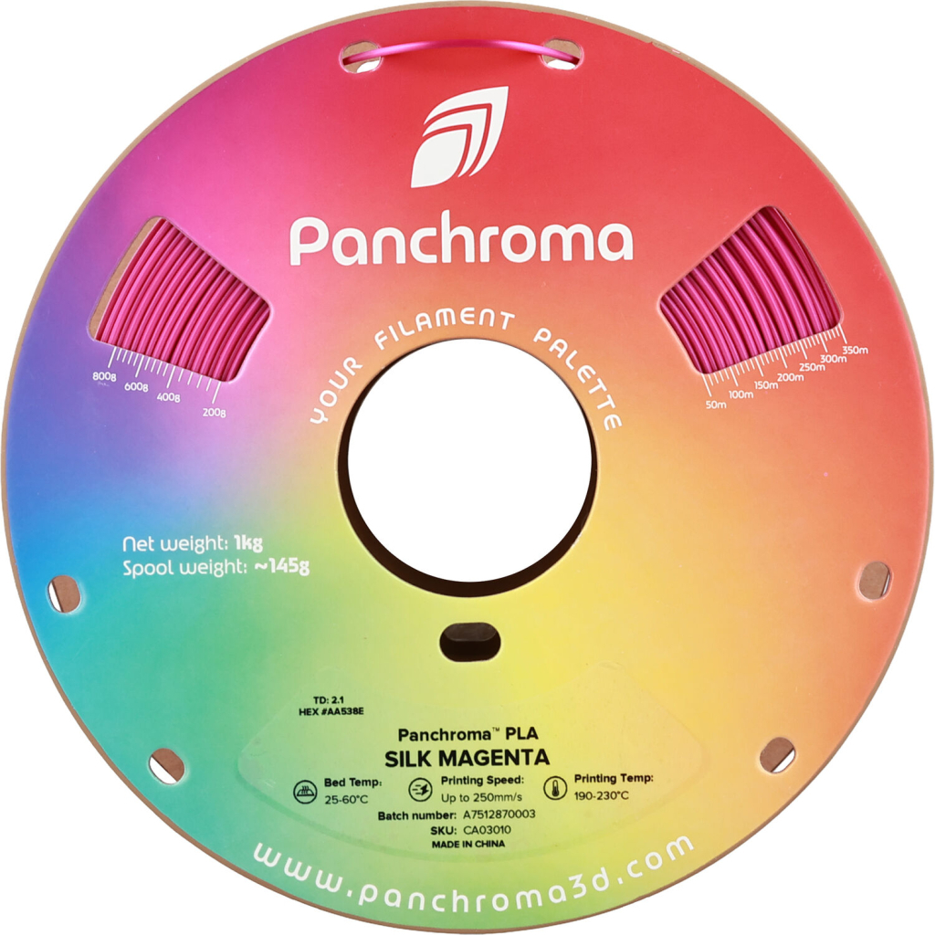 Пластик для 3D-принтера Polymaker PLA PANCHROMA SILK 1,75mm 1kg MAGENTA (CA03010)