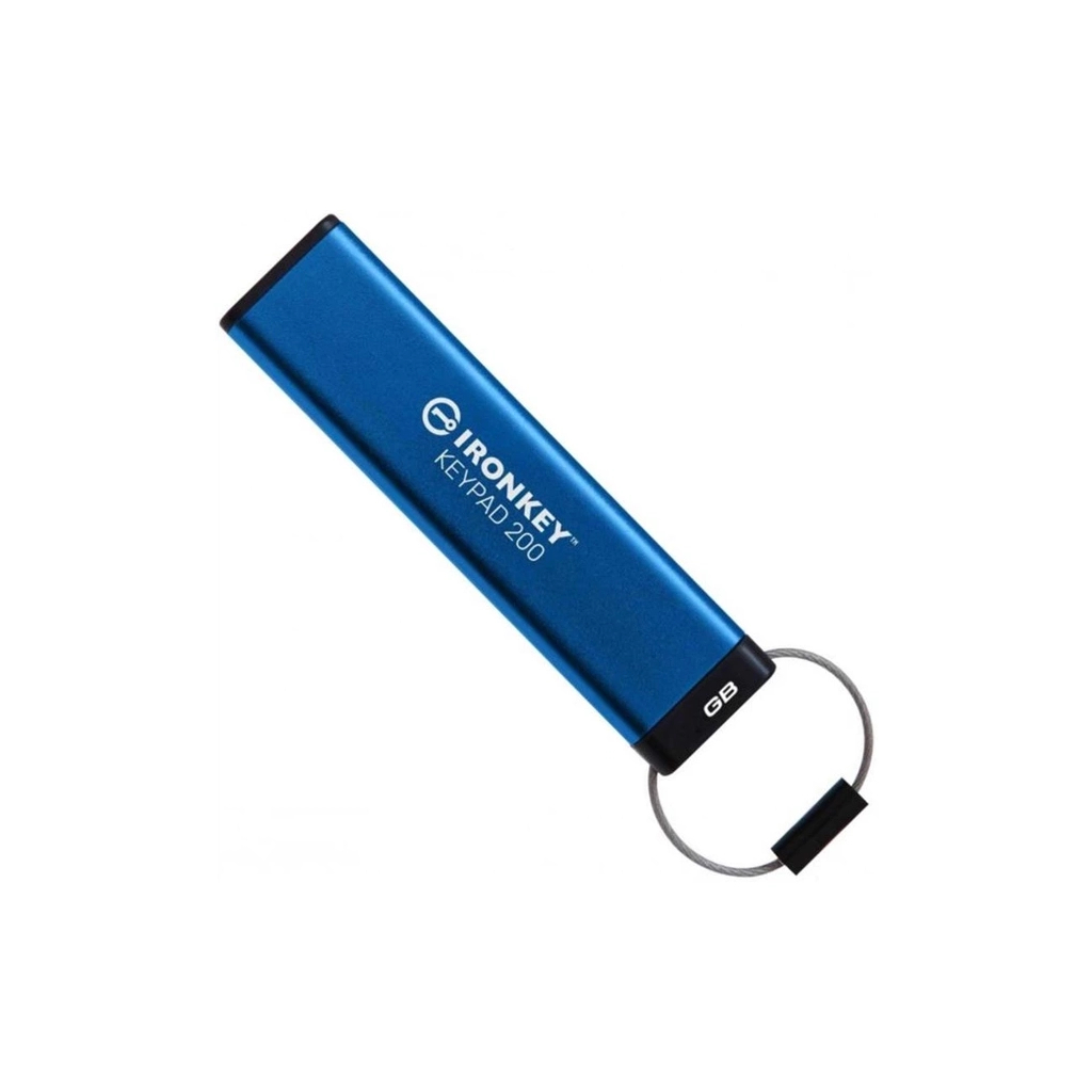 USB флеш накопичувач Kingston 128GB IronKey Keypad 200 Type-C Encrypted Blue USB 3.2 (IKKP200C/128GB) USB флеш накопичувач Kingston 128GB IronKey Keypad 200 Type-C Encrypted Blue USB 3.2 (IKKP200C/128GB)