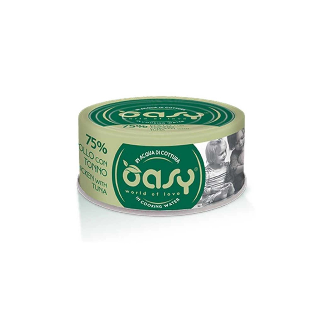 Консерви для котів OASY Wet More Love з куркою та тунцем 70 г (8053017344805)