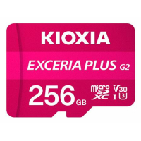 Карта пам'яті Kioxia 256GB microSDXC class 10 UHS-I U3 V30 A1 Exceria Plus G2 (LMPL2M256GG2)