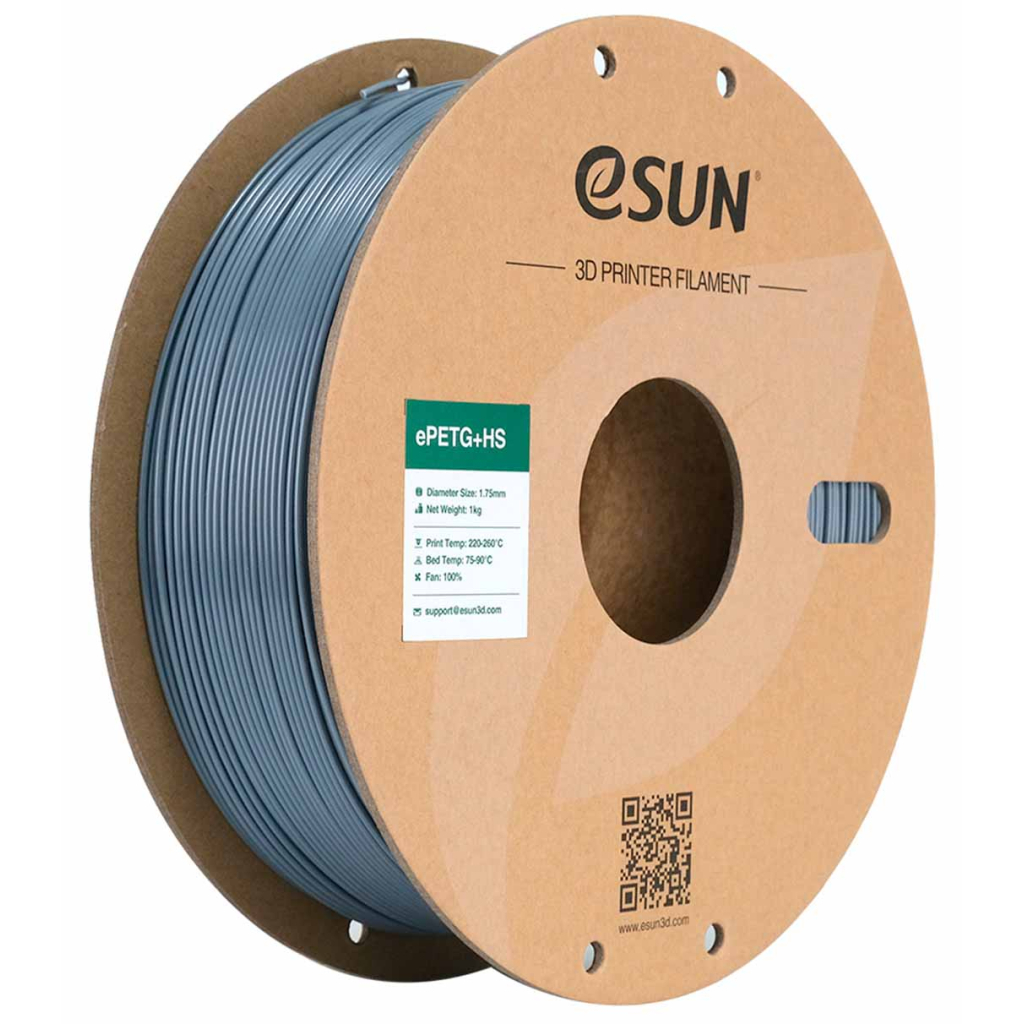 Пластик для 3D-принтера eSUN ePETG+HIGH SPEED 1,75mm 1kg GREY (EPETG+HS-P175SH1)