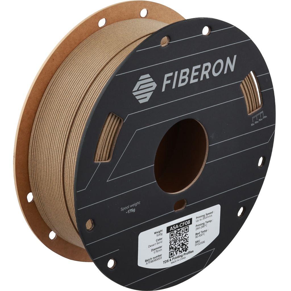 Пластик для 3D-принтера Polymaker ASA-CF08 Fiberon 1,75mm 0,5kg Sand (FF02006)