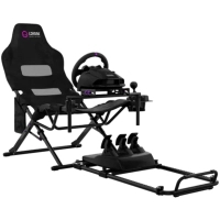 Крісло ігрове Lorgar Flex RAF1 з кокпітом кріплення для керма та педалей Black (LRG-RAF1)