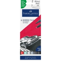 Art marker Faber-Castell set of double-sided Goldfaber Gofa Sketch Markers Car Design, 6 colors (32551)