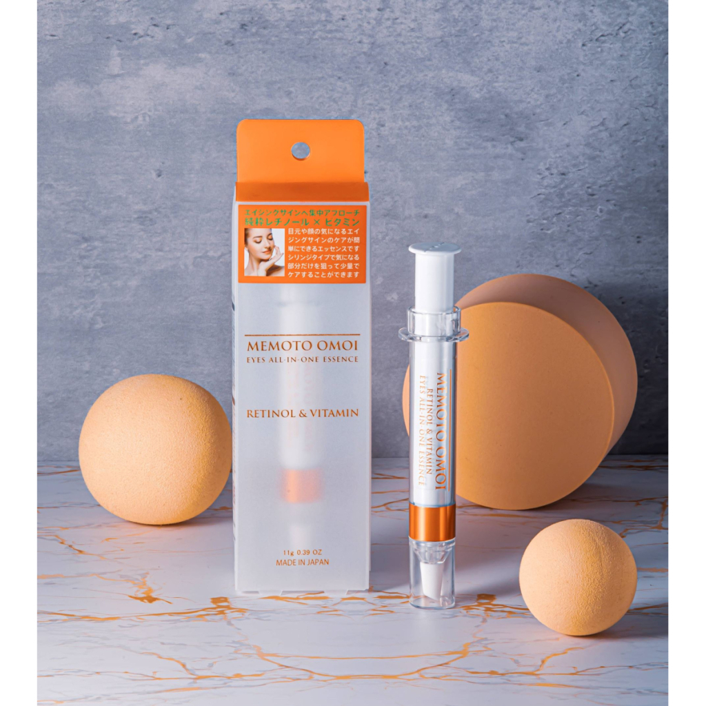 Сироватка для обличчя Kor Japan Memoto Omoi Retinol & Vitamin Eyes Essence Для зони навколо очей з ретинолом і вітамінами 11 г (4571365223206)
