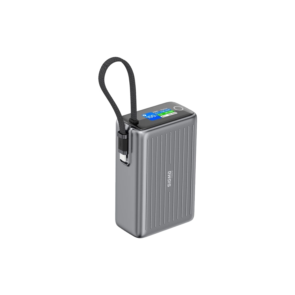 Повербанк Sigma X-power SI25A5QLX 25000mAh, 100W (4827798848715)