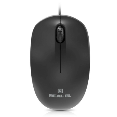 Мишка REAL-EL RM-206 USB Black (EL123200061)