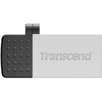 USB флеш накопичувач Transcend 32G On-The-Go Silver USB 2.0 (TS32GJF380S)