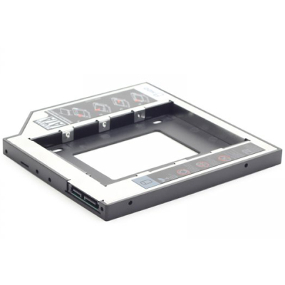 Frame adapter Gembird 2.5" HDD/SSD to laptop slim 5.25" bay (MF-95-01)