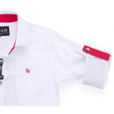 Сорочка дитяча E&H з червоним метеликом (G-233-152B-white-red)