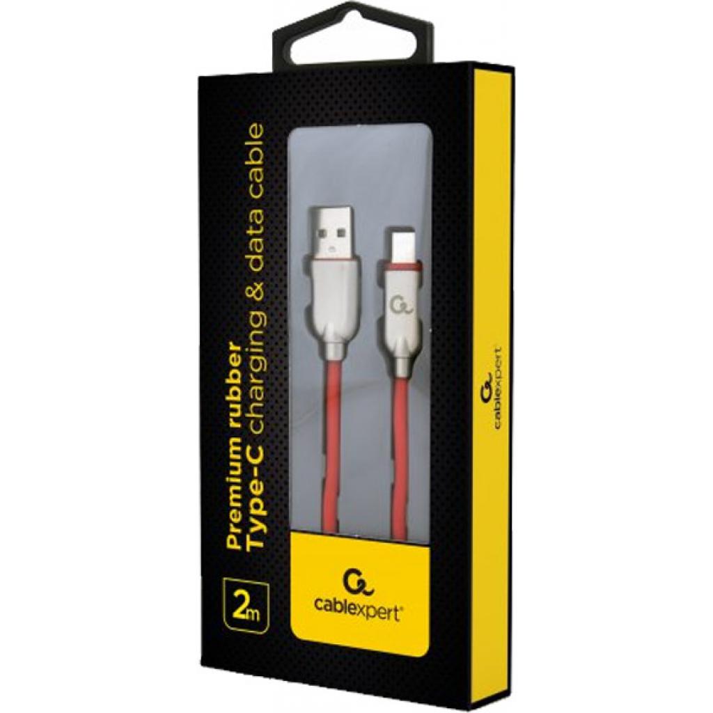 Дата кабель USB 2.0 AM to USB-C 2.0m Cablexpert (CC-USB2R-AMCM-2M-R)