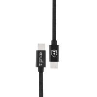 Дата кабель USB-C to USB-C 1.0m Speed T-CC811 Black T-Phox (T-CC811 Black)