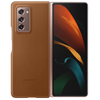 Чохол до мобільного телефона Samsung Z Fold 2/EF-VF916LAEGRU - Leather Cover (Brown) (EF-VF916LAEGRU)