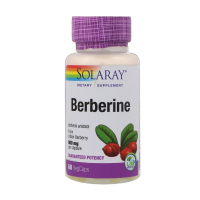 Solaray Herbs Berberine, 500mg, Berberine, 60 Vegetarian Capsules (SOR47705)
