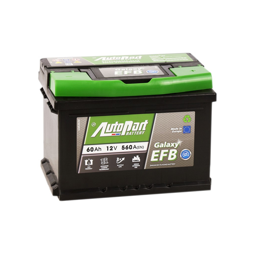 Акумулятор автомобільний AutoPart 60 Ah/12V  Galaxy EFB_Start-Stop (ARL060-EFB)